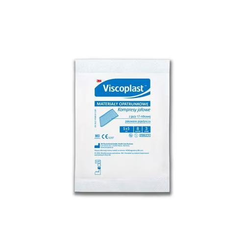 Przejdź do produktu kompres gazowy jałowy   5x5cm viscoplast 3 szt.