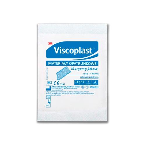 Przejdź do produktu kompres gazowy jałowy 7,5x7,5 cm viscoplast 3szt