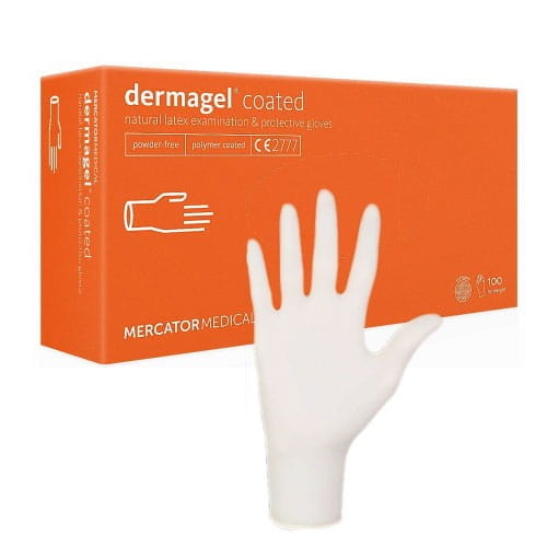 Przejdź do produktu rękawice lateksowe bezpudrowe dermagel rozmiar m 100szt