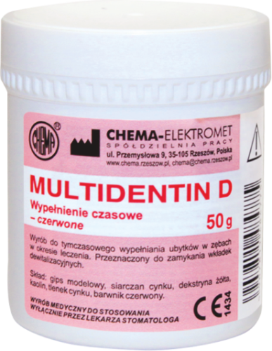 Przejdź do produktu fleczer multidentin d czerwony 50g chema