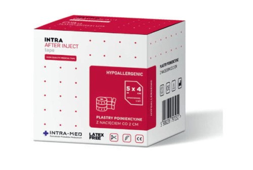 Przejdź do produktu plaster poiniekcyjny intra after inject tape    5 m x 4 cm 