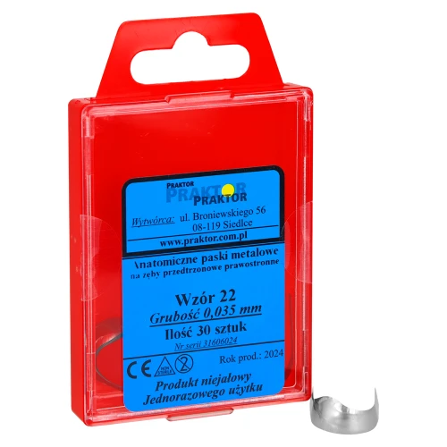 Przejdź do produktu paski metalowe profilowane 0,035 nr 22 p/t p   30szt.