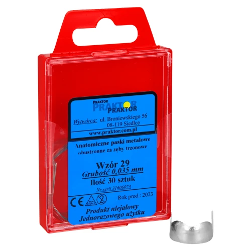 Przejdź do produktu paski metalowe profilowane 0,035 nr 29 2 b t   30szt.