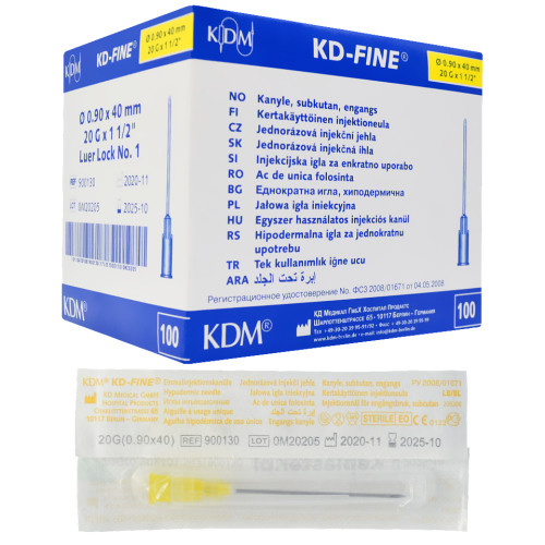 Przejdź do produktu igła jednorazowa 0,9x40 100szt kd fine